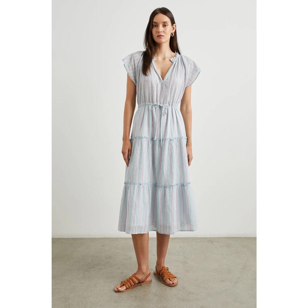 Rails S Juni Midi Dress Placid Stripe Pastel Spring Summer